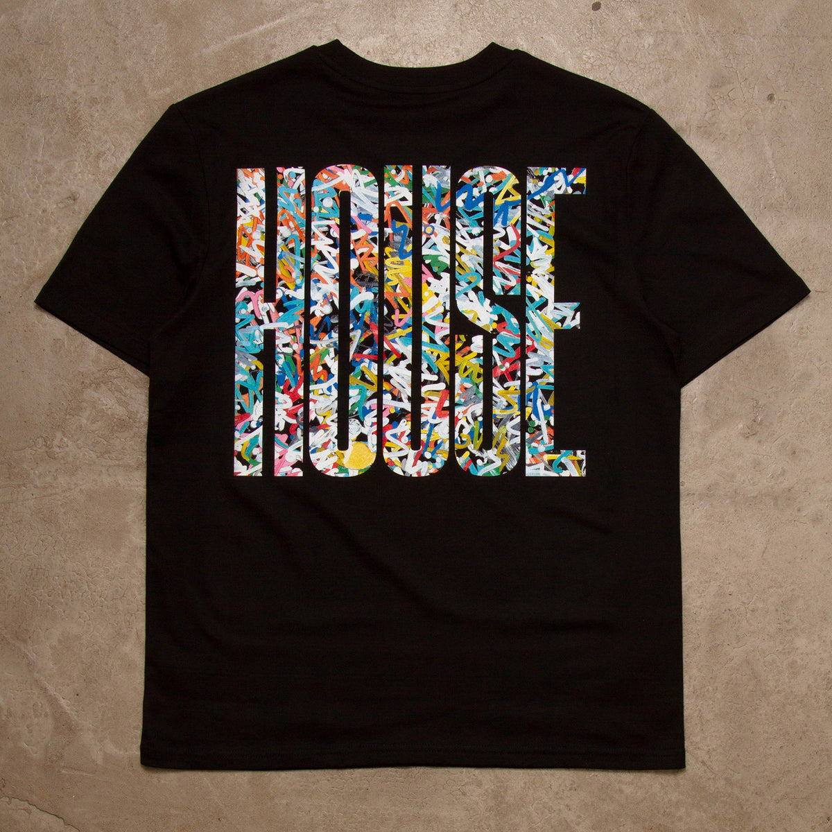 Marker Higher House Back Print - Tshirt - Black