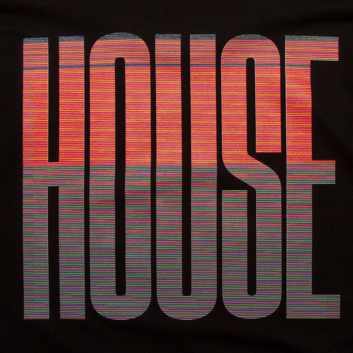 Glitch Higher House Back Print - Tshirt - Black