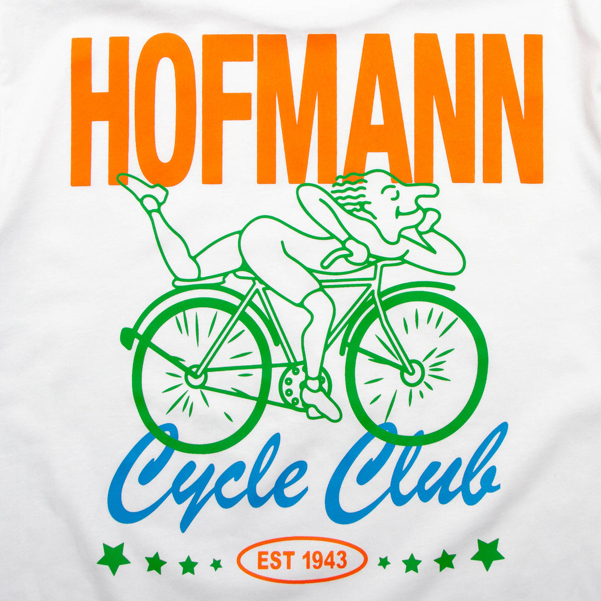 Cycle Club Hofmann Back Print - Tshirt - White