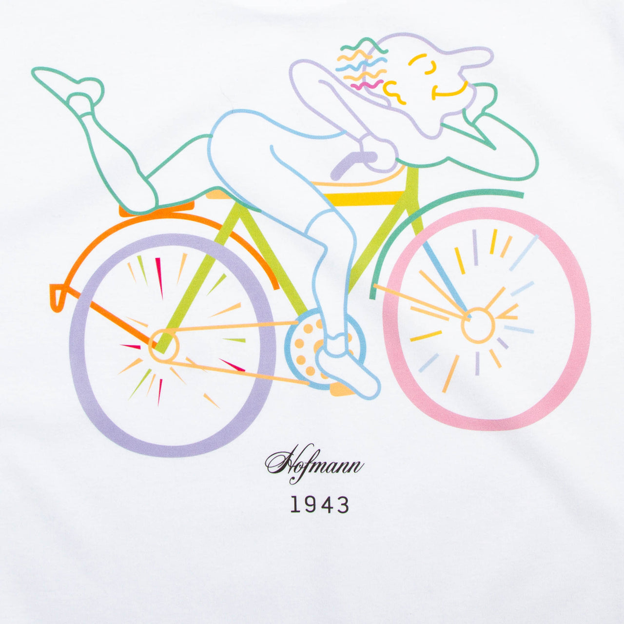 Kaleidoscopic Hofmann Front Print - Tshirt - White