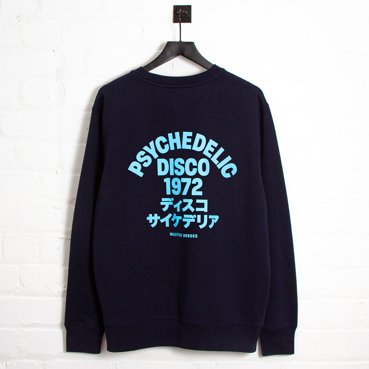 1972 Psychedelic Disco Back Print - Sweatshirt - Navy