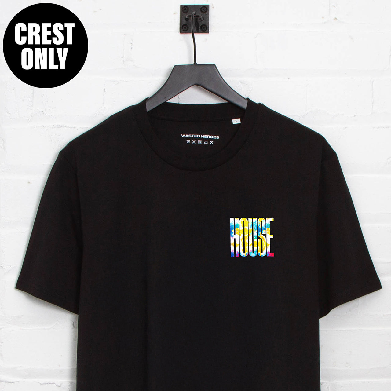 Crest Flow Higher House - Tshirt - Black