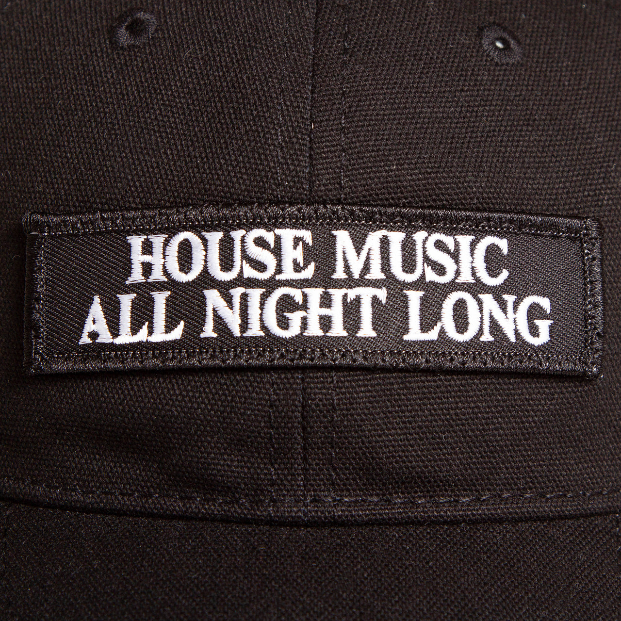 House Music - Canvas Cap - Black
