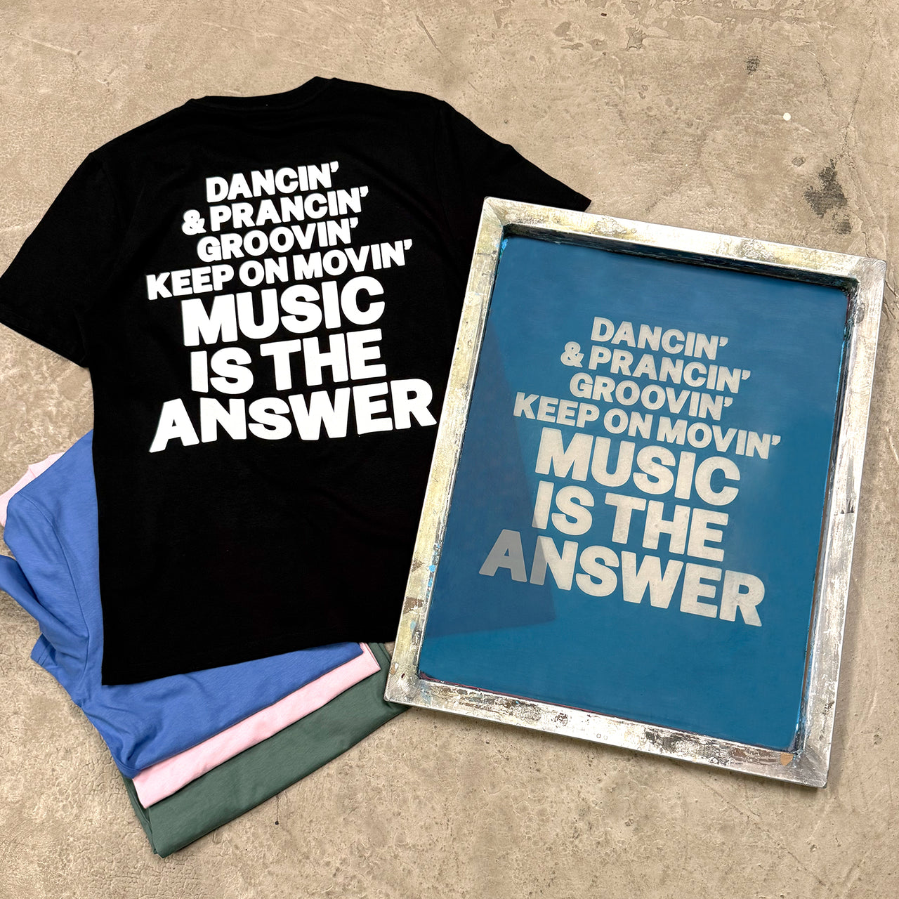 Music Is The Answer Ltd Edition - Regular Tshirt - Custom Colour