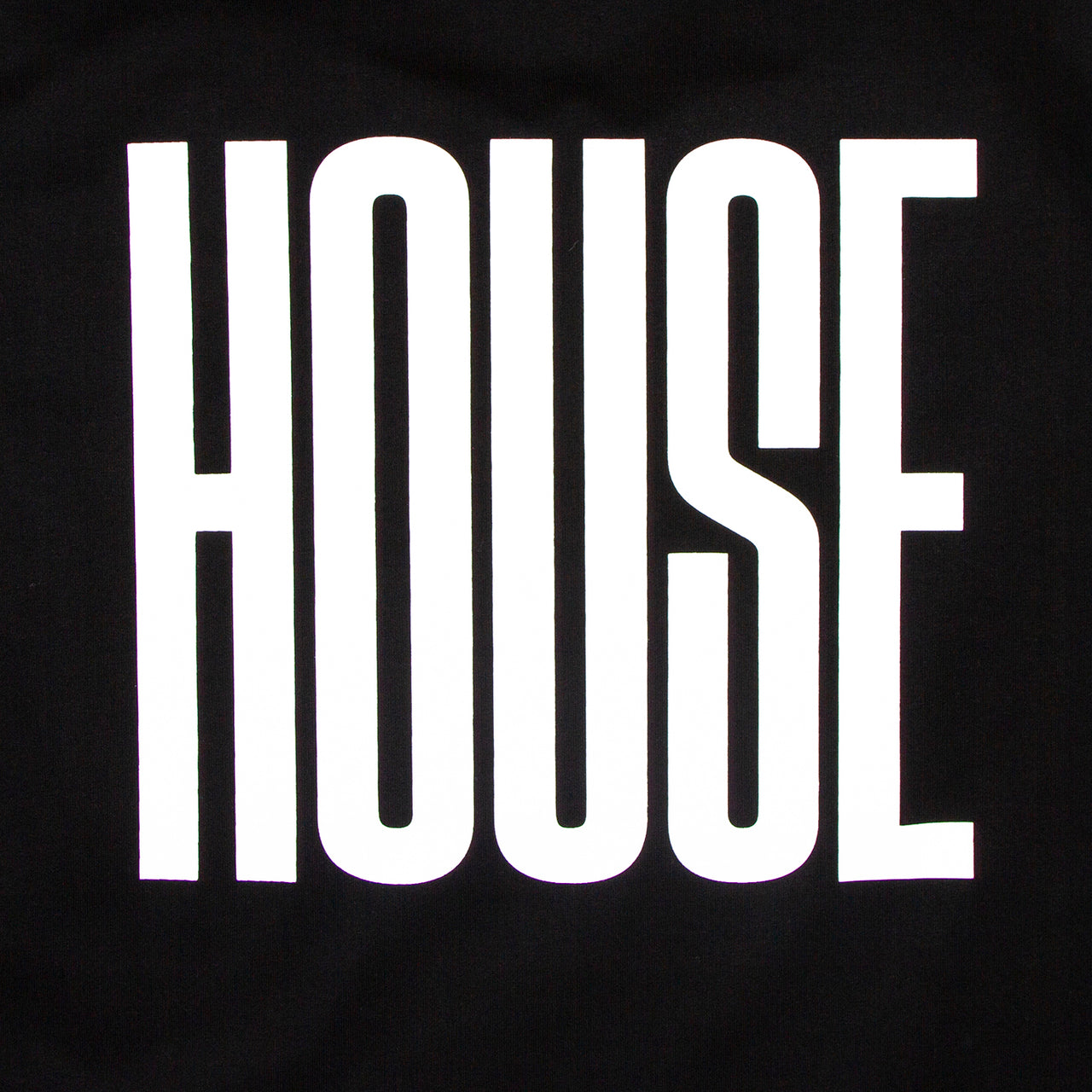 Higher House Back Print - Hood - Black