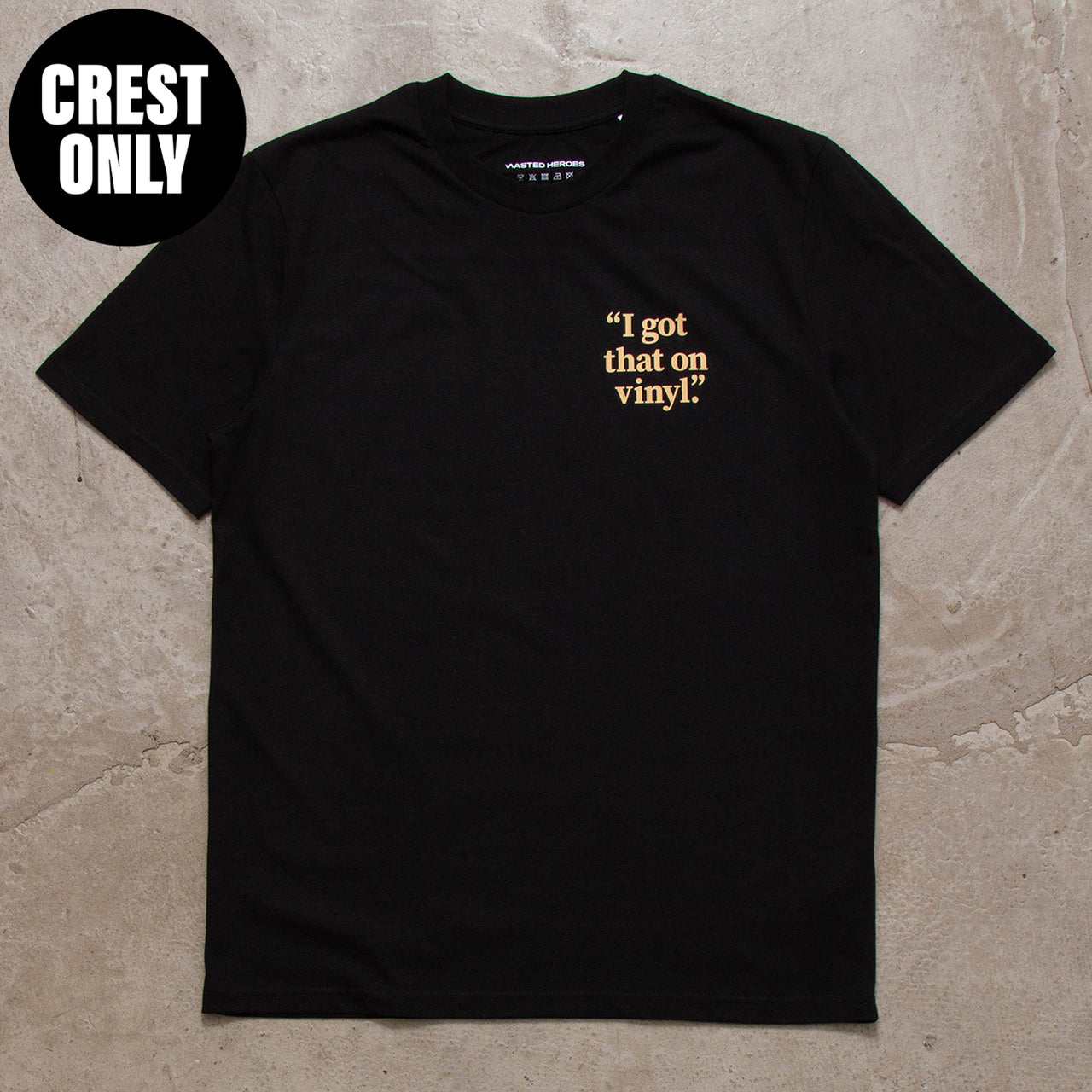 Crest I Got That Vinyl Sand - Tshirt - Black