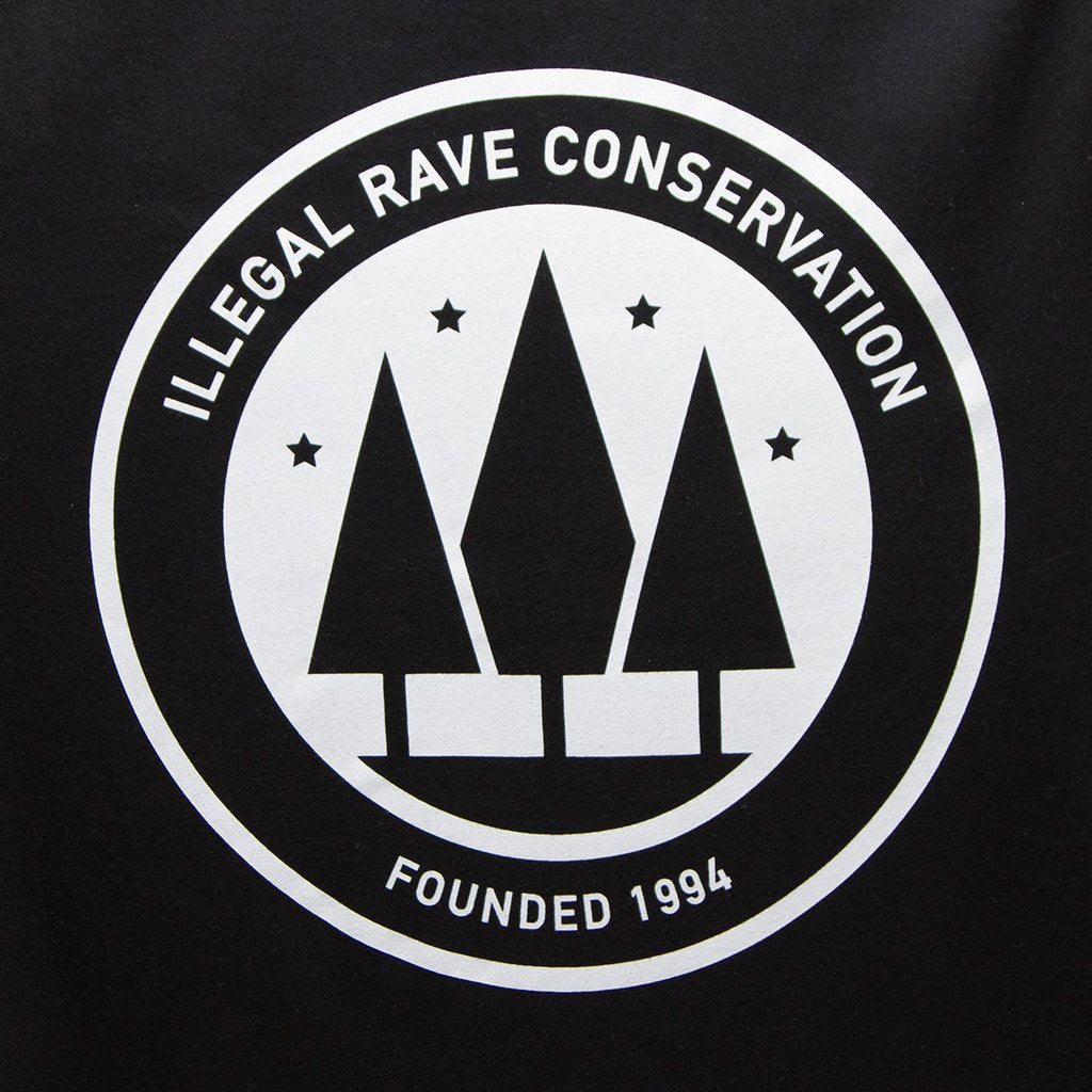 Crest Illegal Rave Conservation - Tshirt - Black