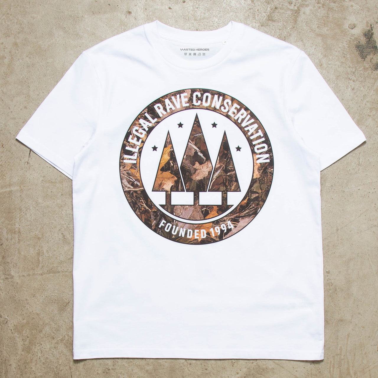 Realtree Illegal Rave Front Print - Tshirt - White