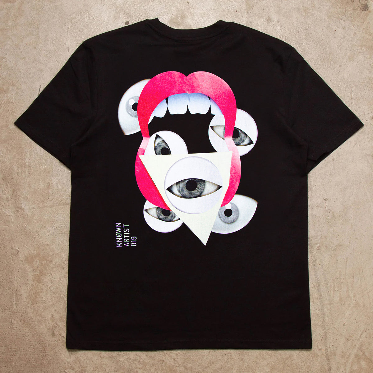 Known Artist 019 Back Print - Tshirt - Black