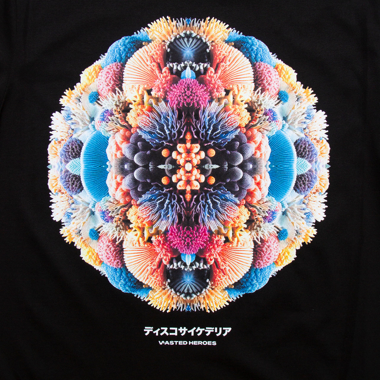 027 Disco Psychedelia Back Print - Tshirt - Black