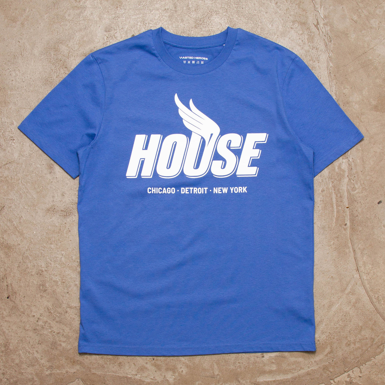 Peak House Front Print - Tshirt - Blue