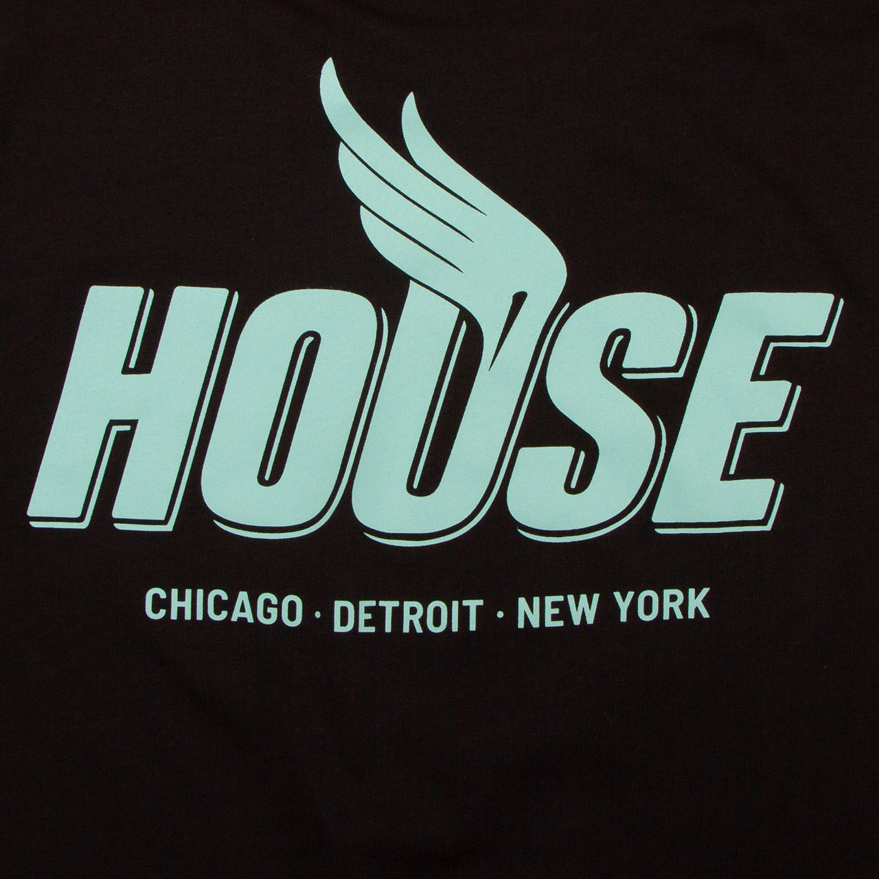 Green Peak House Back Print - Tshirt - Black