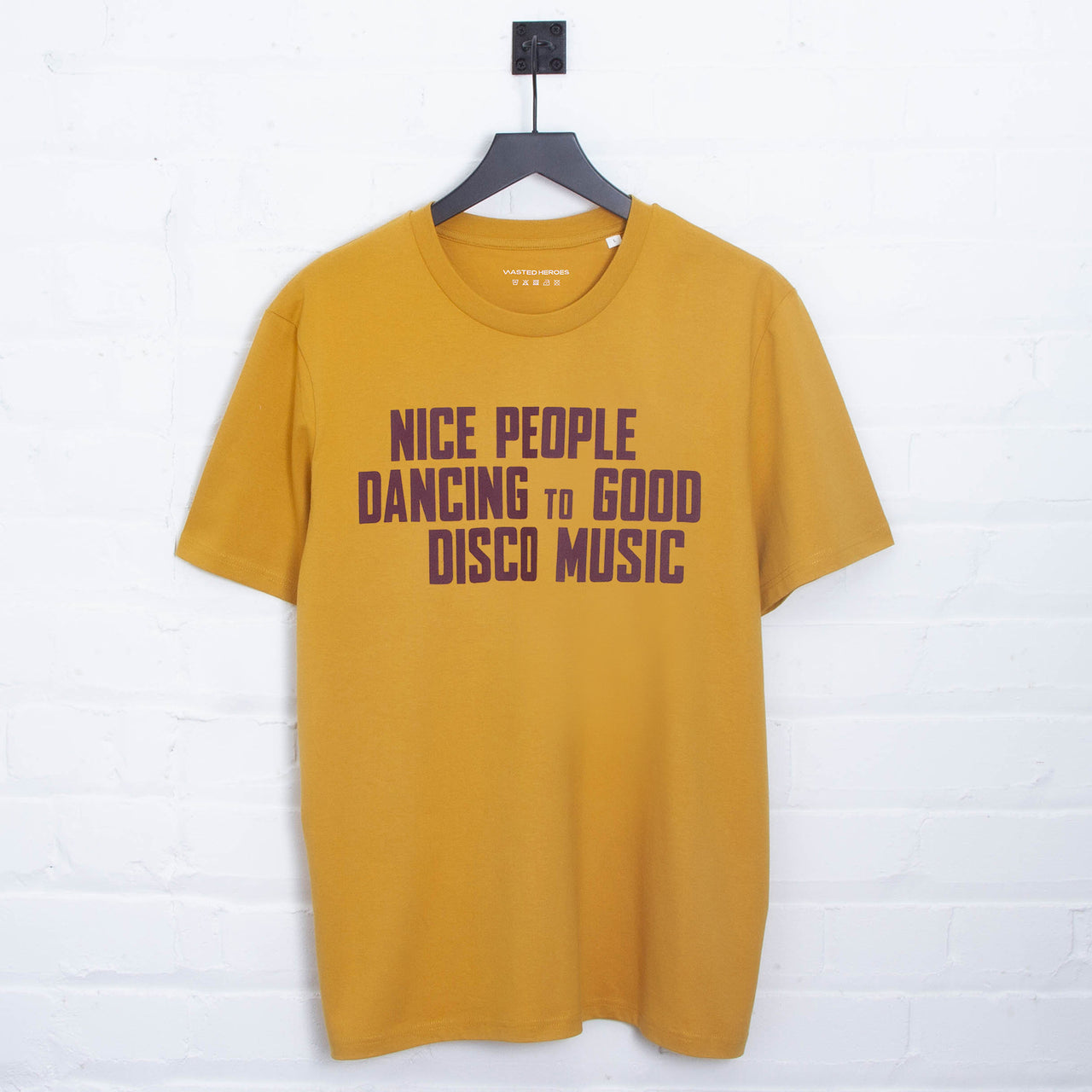 Disco People Front Print - Tshirt - Amber