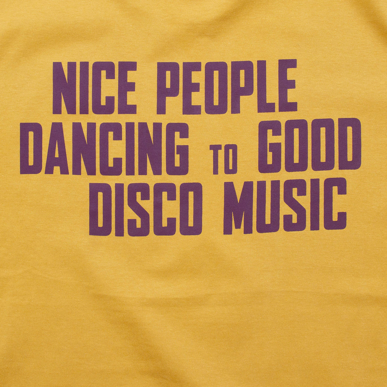 Disco People Back Print - Tshirt - Amber
