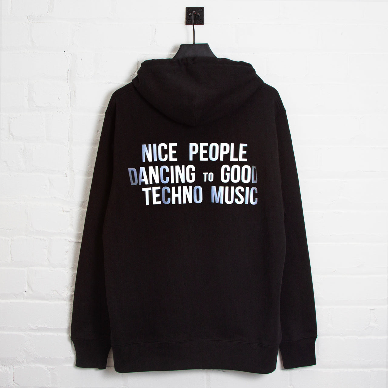 Reflective Peoples Techno - Pullover Hood - Black