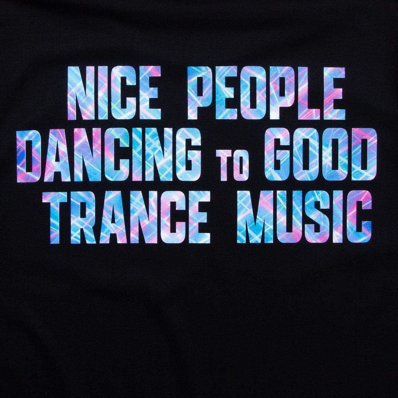 Peoples Trance Lazers Back Print - Tshirt - Black