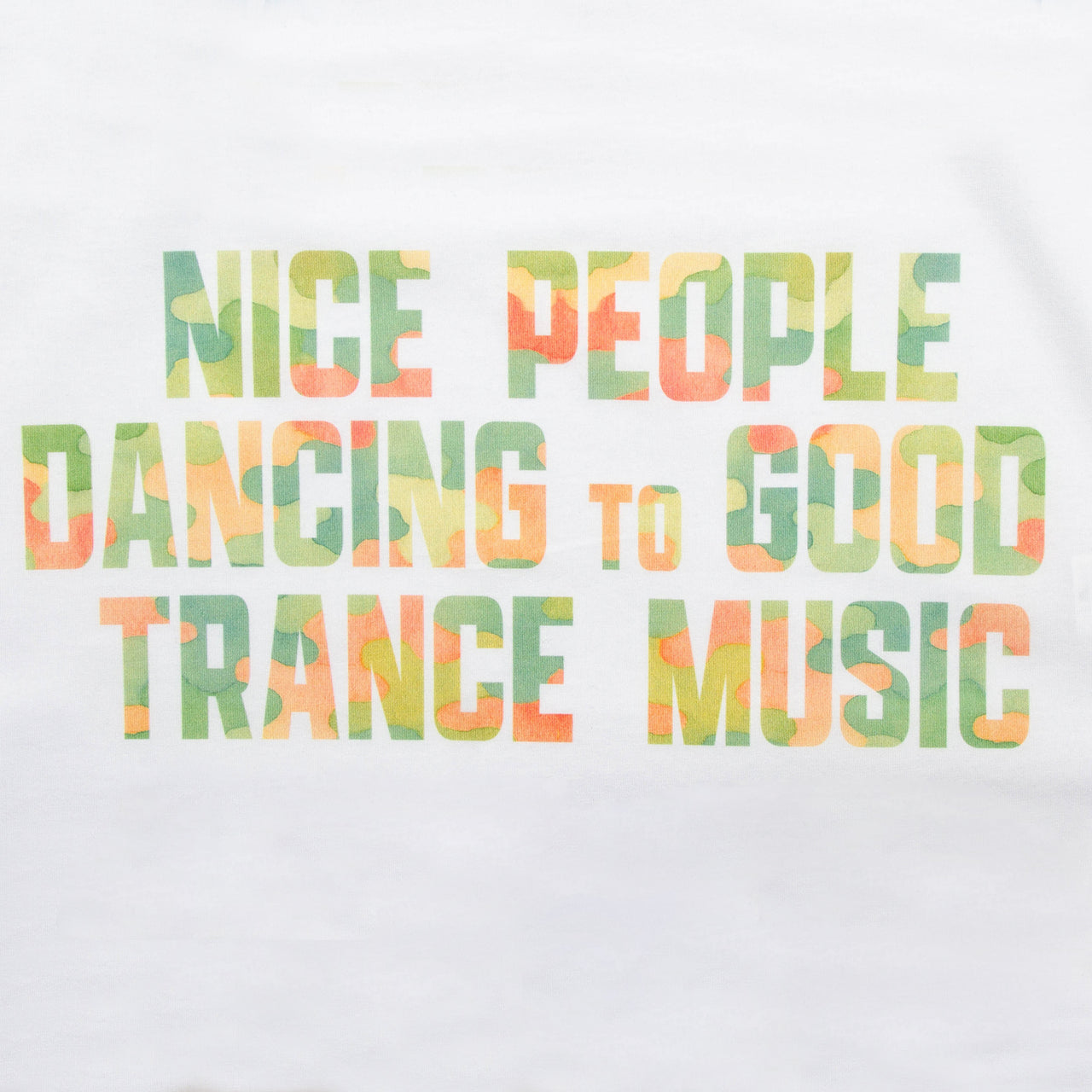 Peoples Trance Pastel Camo Back Print - Tshirt - White