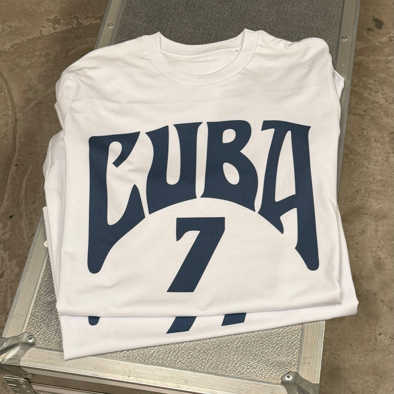Cuba 7 Front Print - Tshirt - White