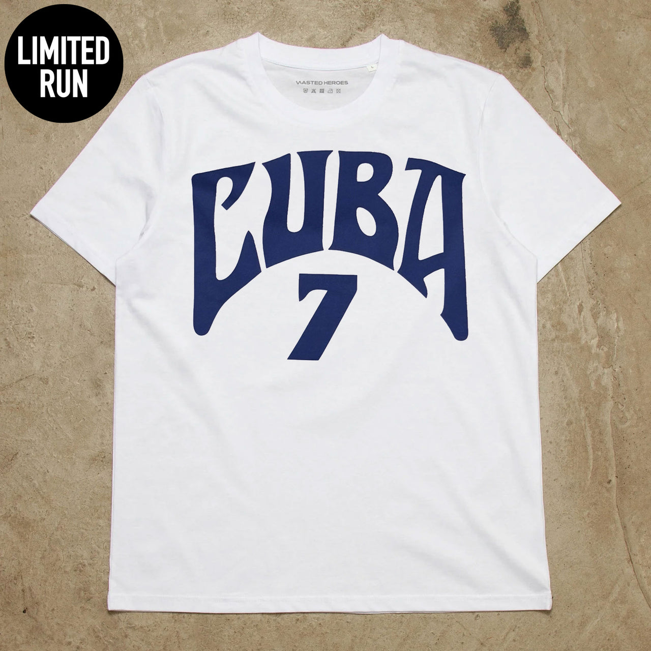 Cuba 7 Front Print - Tshirt - White