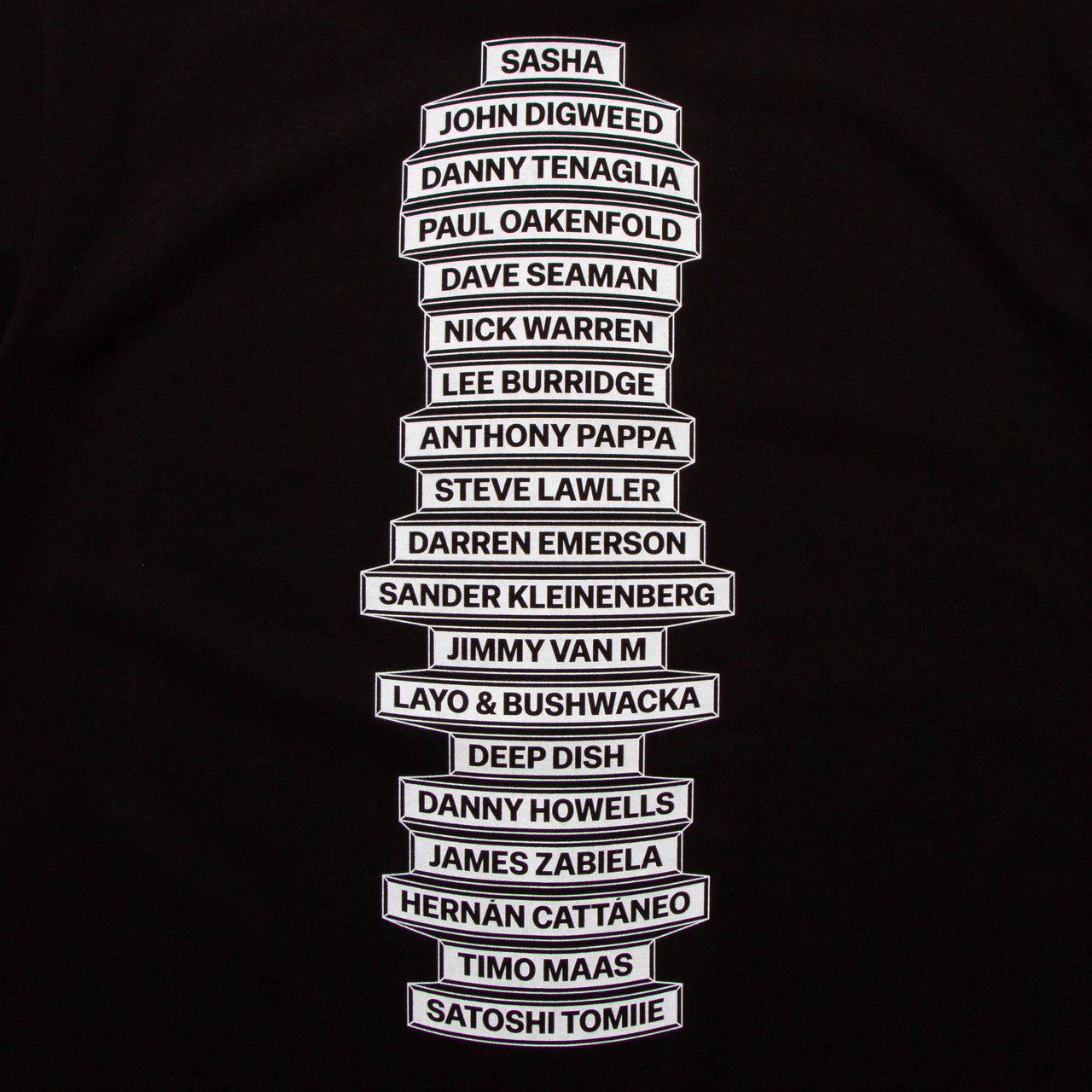 W Progressive House Architects Back Print - Tshirt - Black