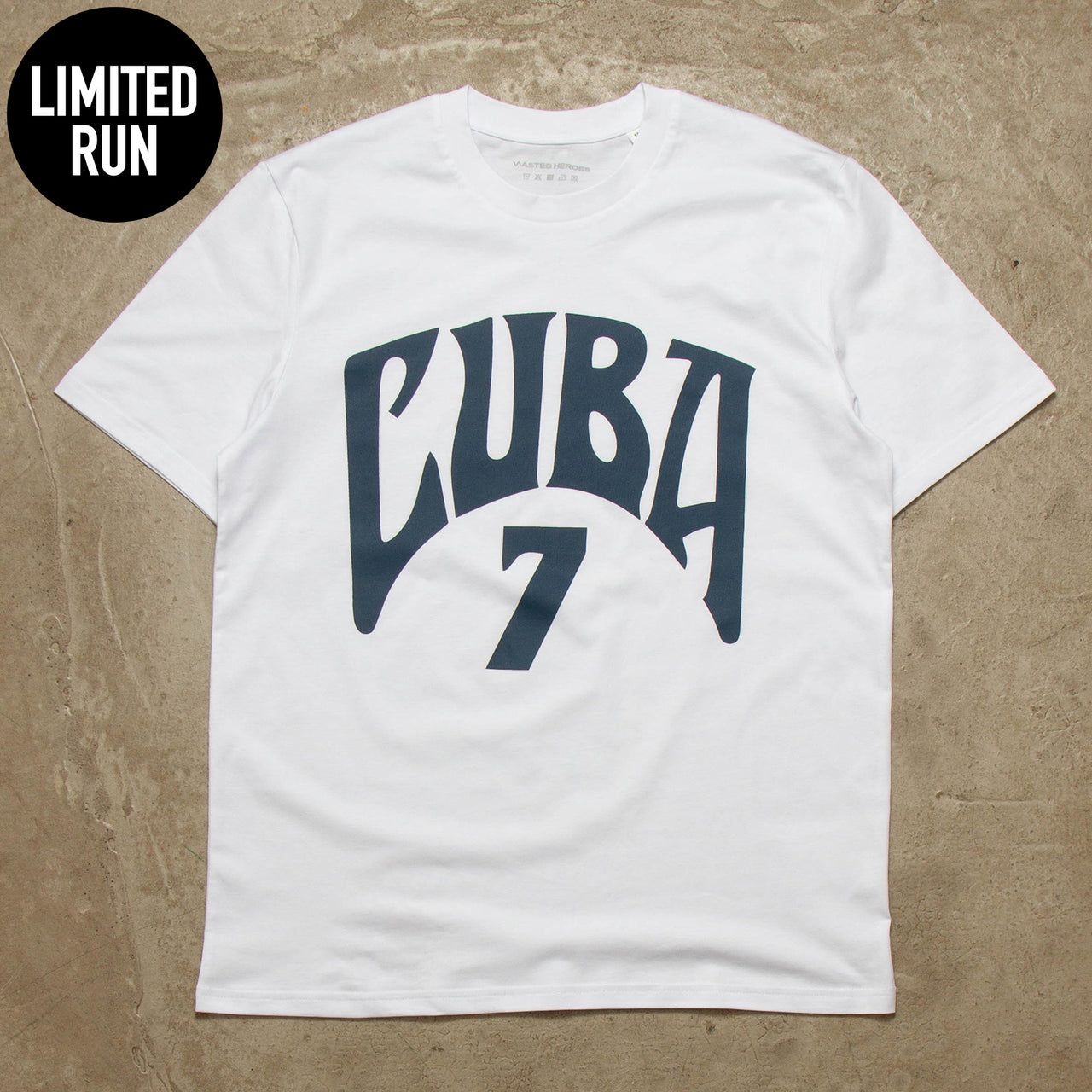 Cuba 7 Front Print - Tshirt - White