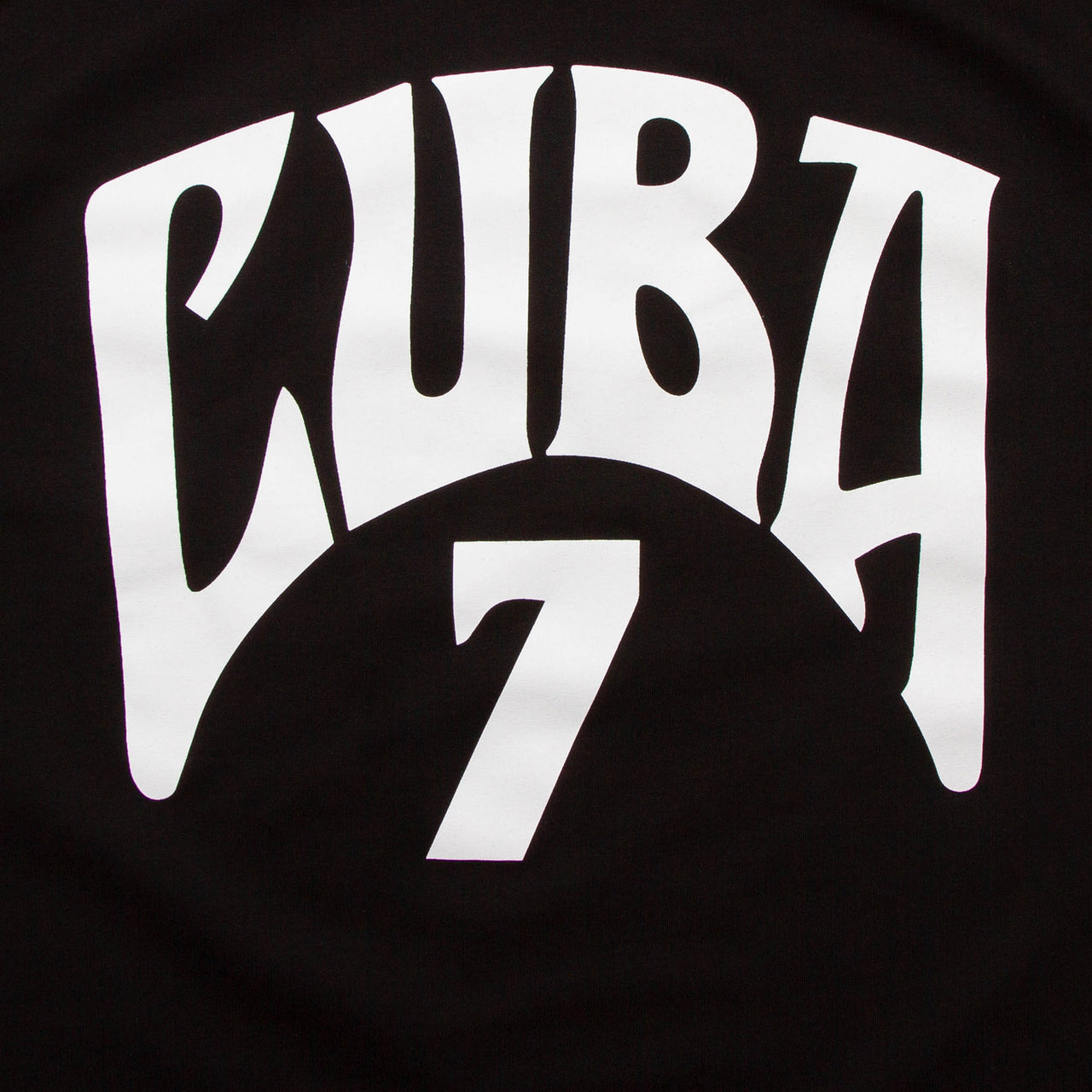 Cuba 7 Front Print - Tshirt - Black