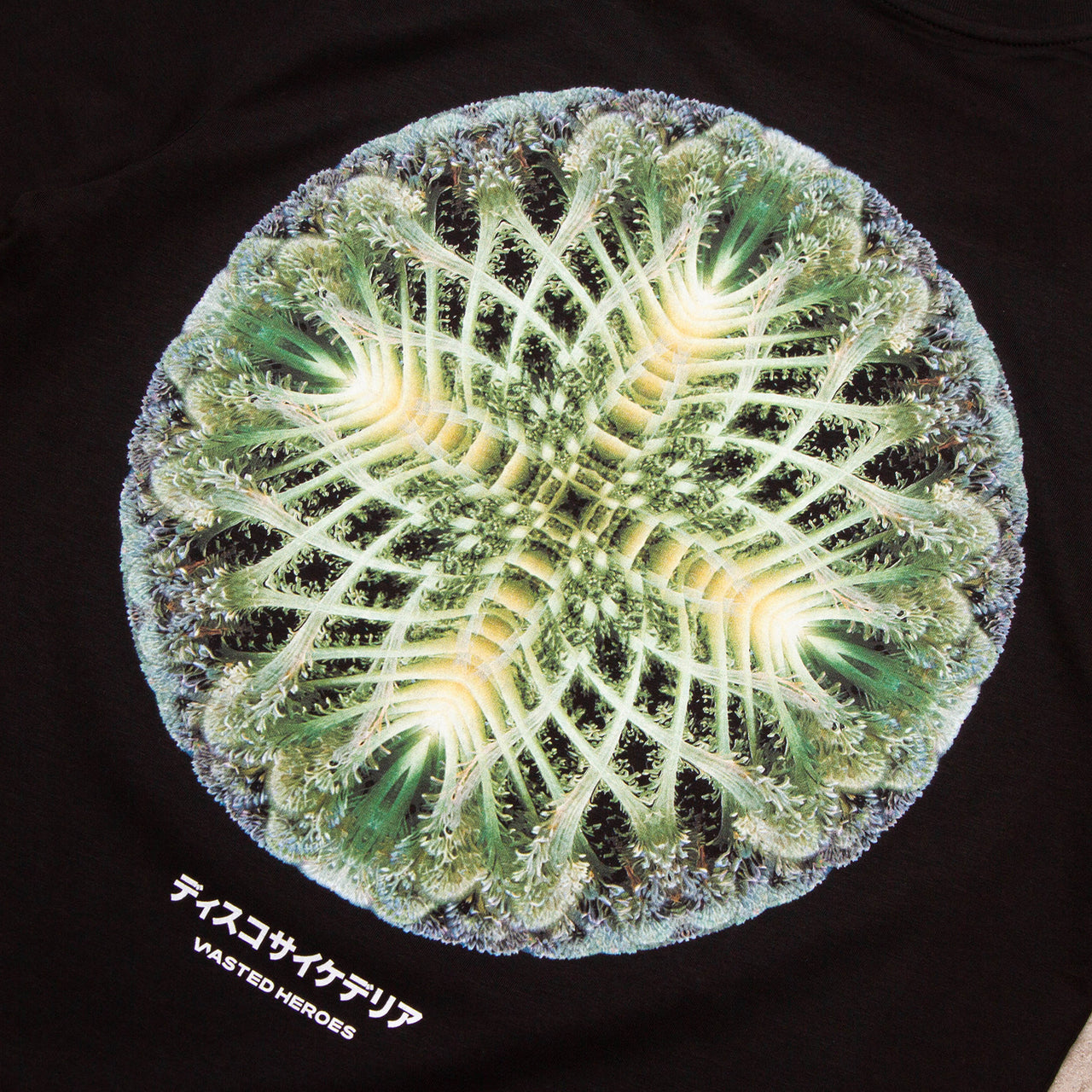 055 Orb Disco Psychedelia Back Print - Tshirt - Black