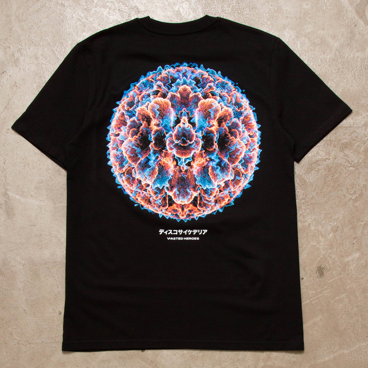 053 Orb Disco Psychedelia Back Print - Tshirt - Black