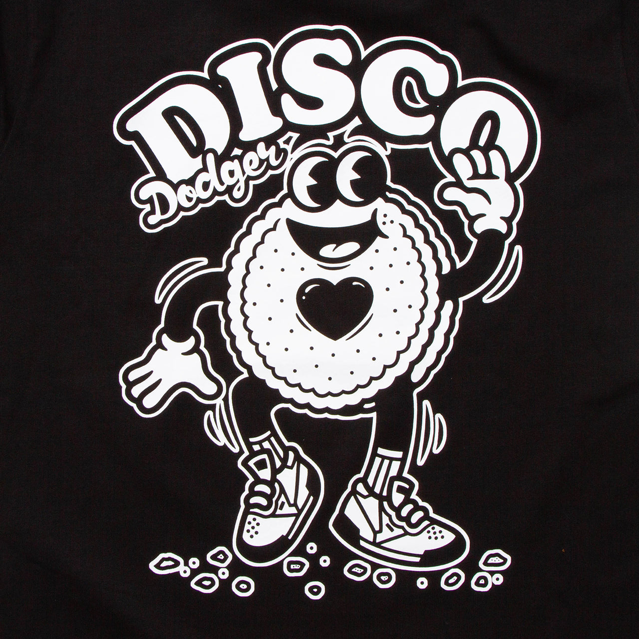 Disco Dodger Back - Tshirt - Black