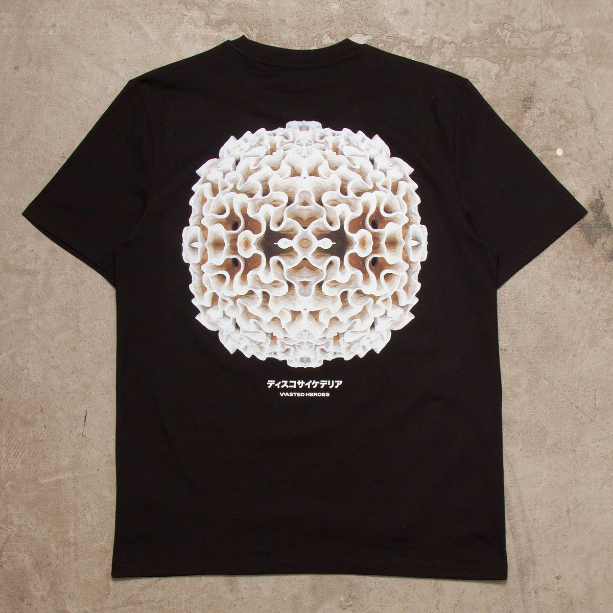 056 Orb Disco Psychedelia Back Print - Tshirt - Black