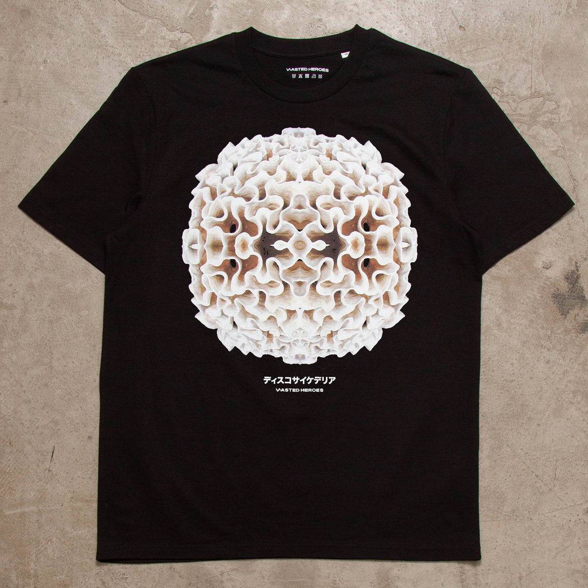 056 Orb Disco Psychedelia Front Print - Tshirt - Black