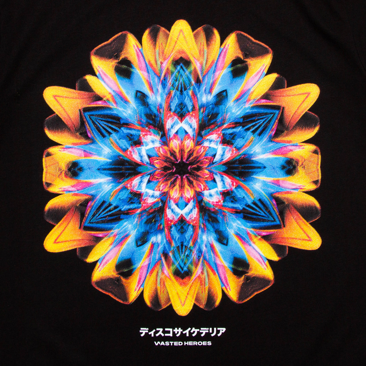 050 Disco Psychedelia Back Print - Tshirt - Black