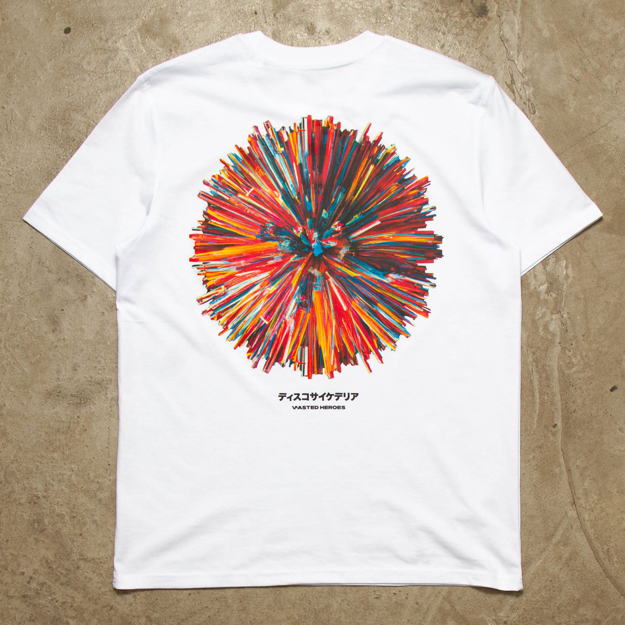 024 Disco Psychedelia Back Print - Tshirt - White