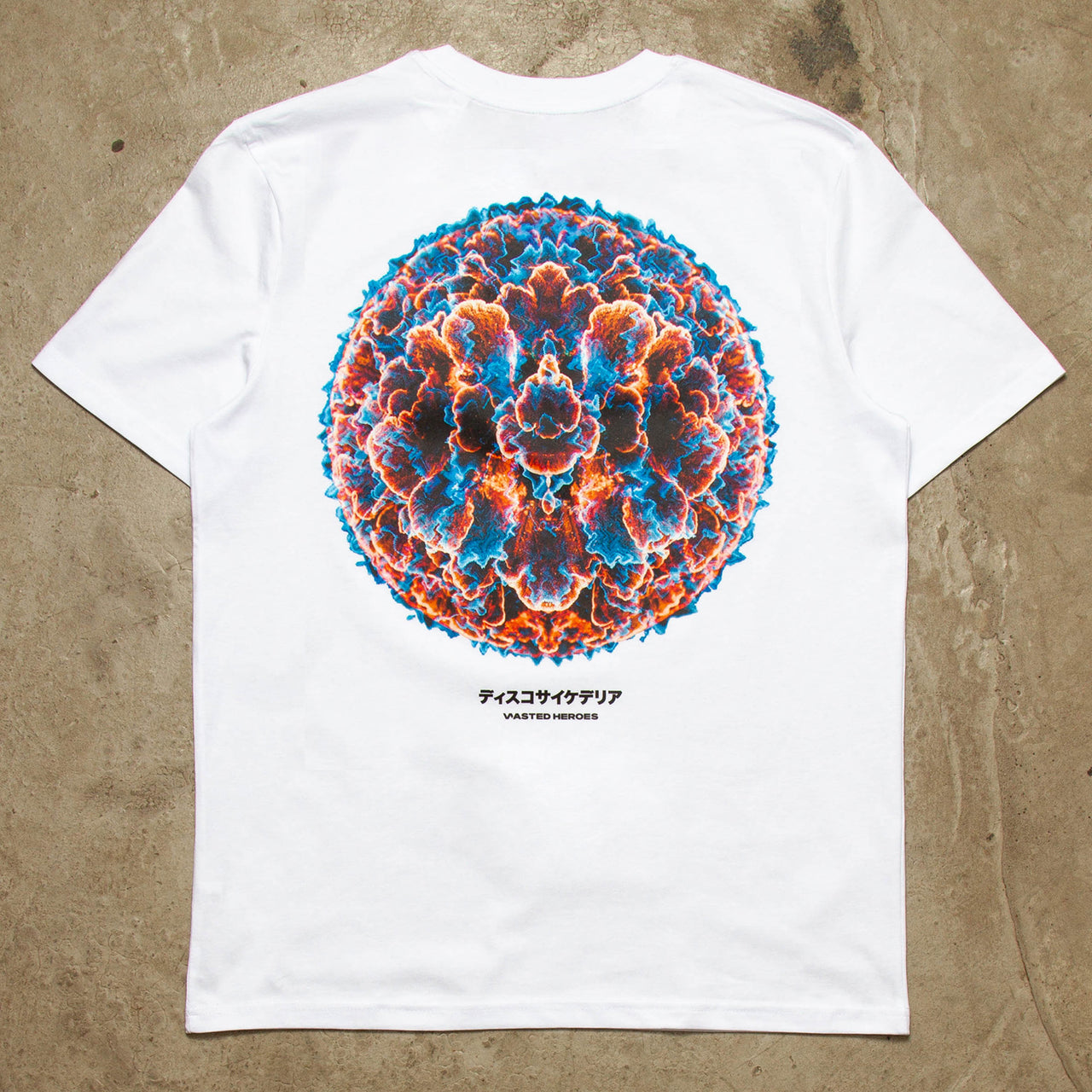 053 Orb Disco Psychedelia Back Print - Tshirt - White