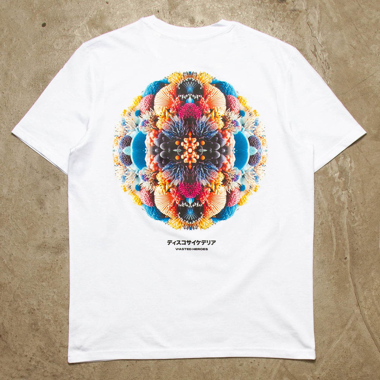 027 Disco Psychedelia Back Print - Tshirt - White