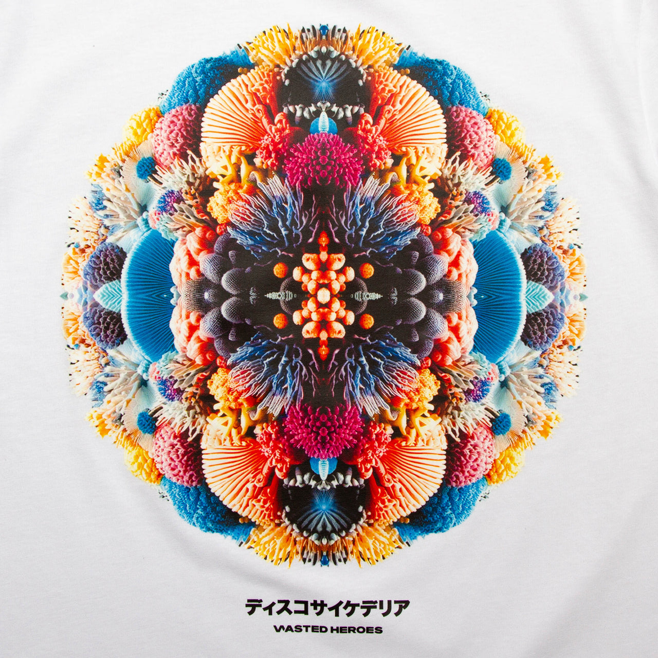 027 Disco Psychedelia Back Print - Tshirt - White