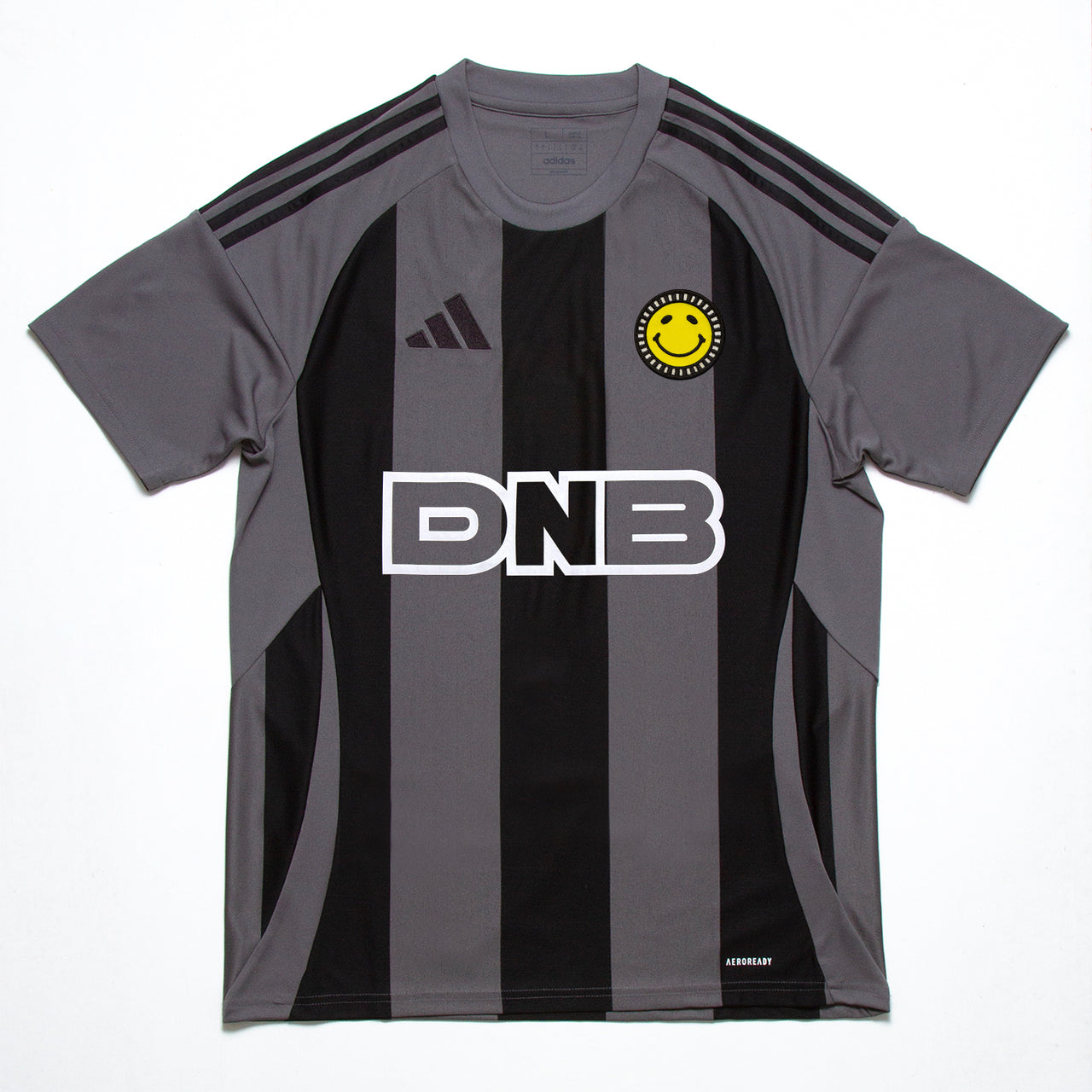 DNB FC Striped Club - Jersey - Grey/Black