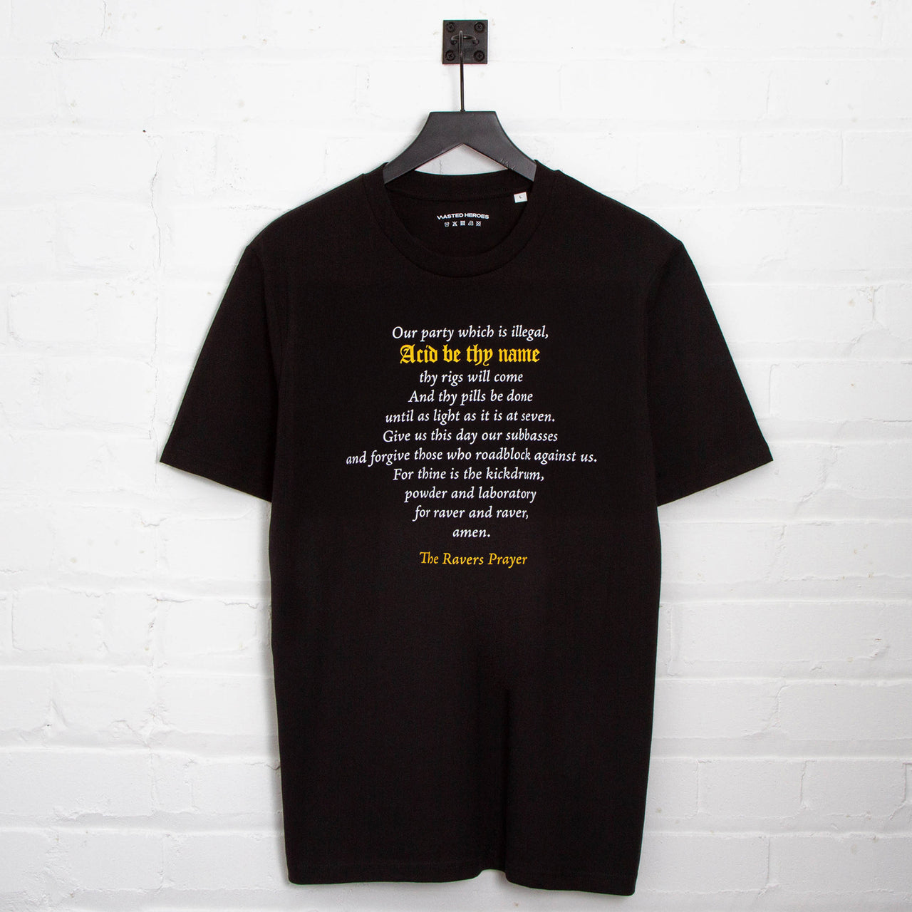 RNW Conclave Prayer Front Print - Tshirt - Black