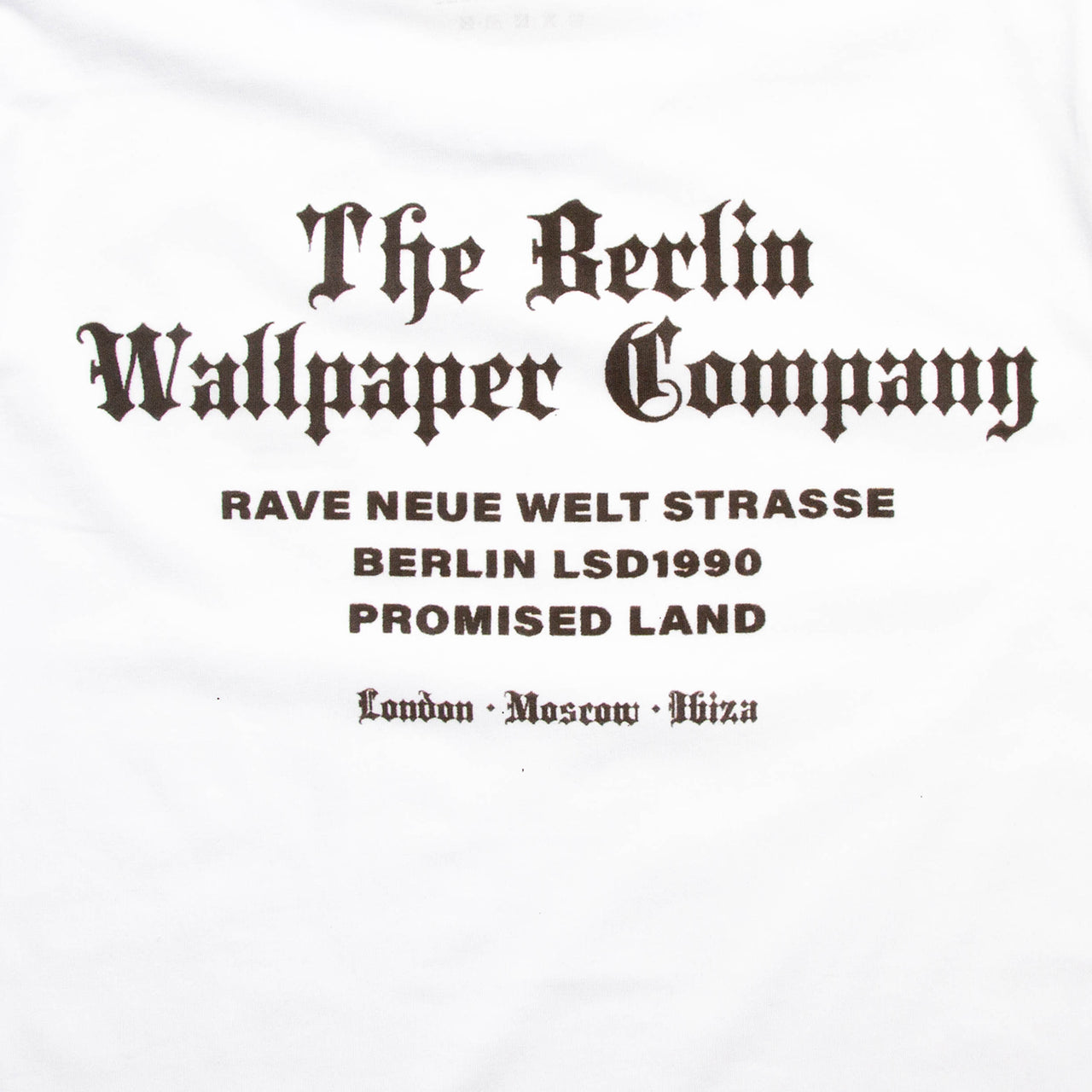 RNW Berlin Wallpaper Front Print - Tshirt - White