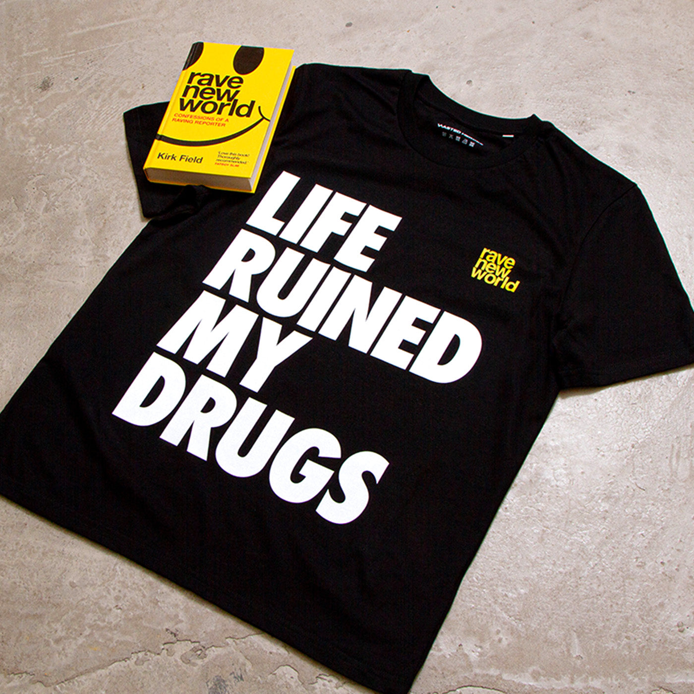 RNW Life Front Print - Tshirt - Black RNW Life Front Print - Tshirt - Black