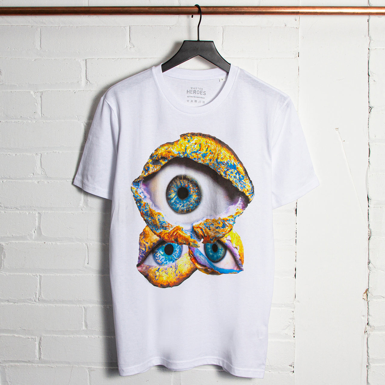 Eye Front Print - Tshirt - White