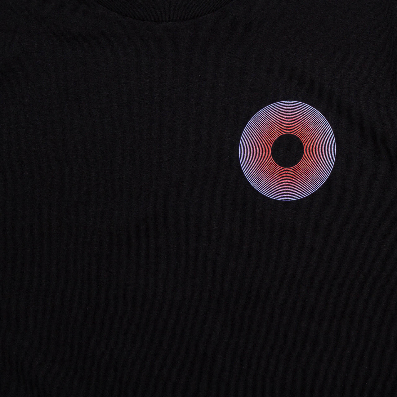 Crest BF Vinyl Blue Red - Tshirt - Black