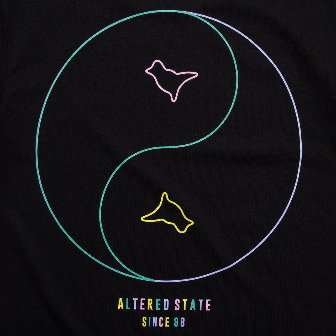 BF Altered State Front Print - Tshirt - Black