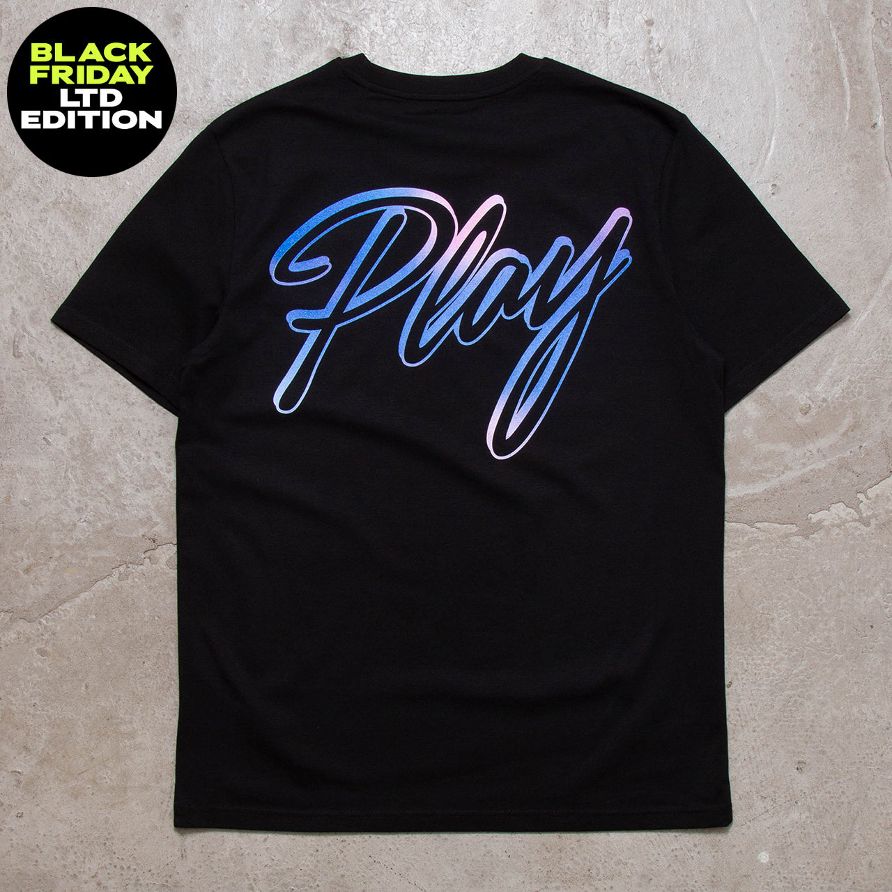 BF Play Back Print - Tshirt - Black