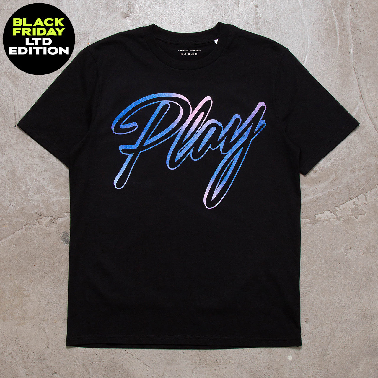BF Play Front Print - Tshirt - Black