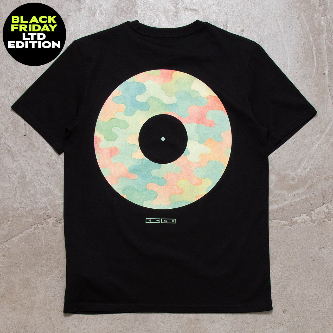 BF Camo Vinyl Back Print - Tshirt - Black