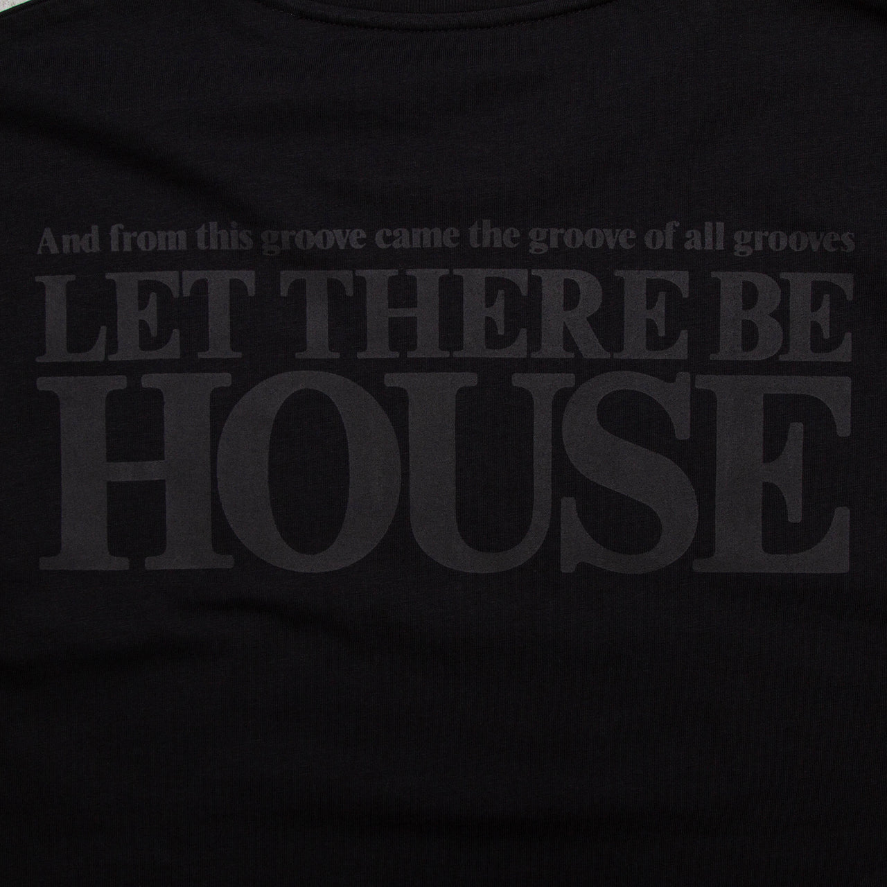 BF Let There Be House Front Print - Tshirt - Black