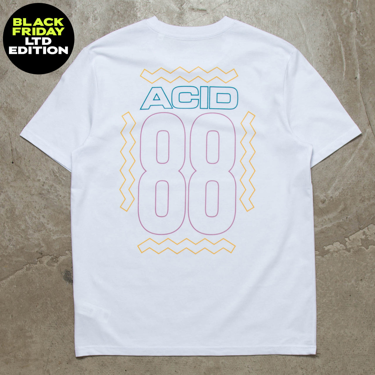 BF Acid 88 Back Print - Tshirt - White