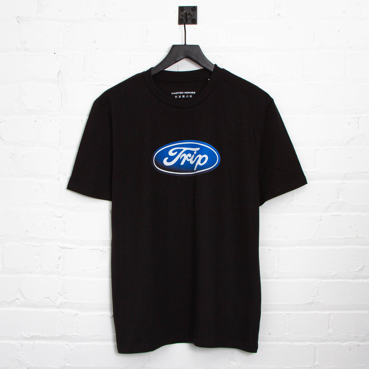 Road Trip Front Print - Tshirt - Black