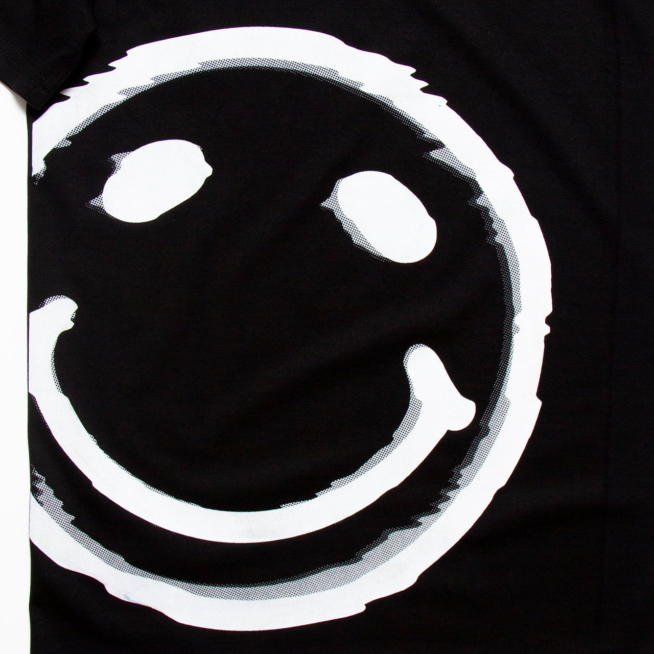Side Smiley Flash - Tshirt - Black